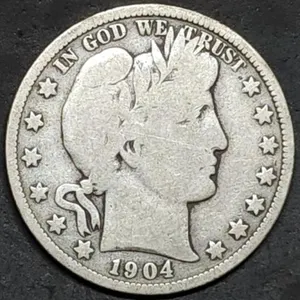 1904-O Barber Silver Half Dollar, Better Date
