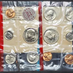1972 US Double Mint Set in Envelope