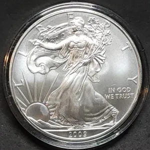 2009 1oz Silver Eagle Gem BU in Capsule