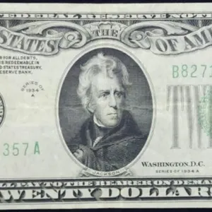 1934 A $20 FRN New York NY Nice Note
