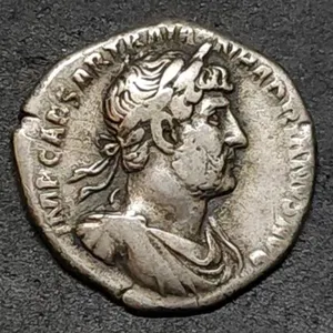 Roman AR Silver Denarius Emperor Hadrian Nice