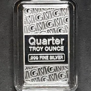 1/4 Troy Oz .999 Silver Ingot