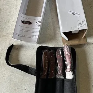 RMEF Knives-brown handles