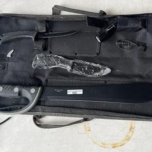 Knives and Machete w/case