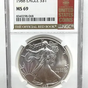 1988 American Silver Eagle, NGC Graded MS 69