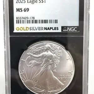 2025 American Silver Eagle, NGC Graded MS 69