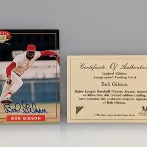 Bob Gibson 1994 MLBPA Nabisco All Star Legend Auto