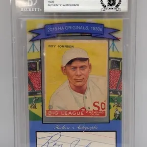 2017 Originals 1930s Goudey Johnson 15/20 Au Auto