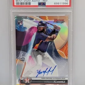 2020 Bowmans Best Yordan Alvarez RC Ref Auto PSA10