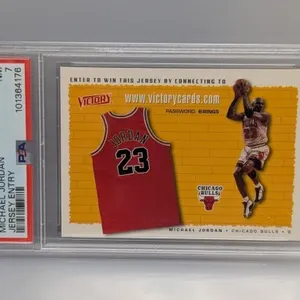 Michael Jordan 1999 Victory Jersey Entry PSA 7