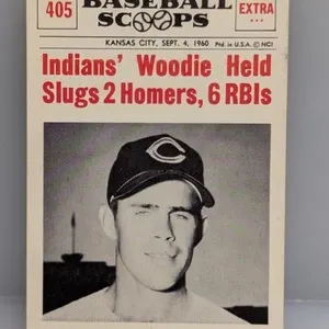 1960 Scoops Woodie Held Slugs 2 Homers, 6 RBI's