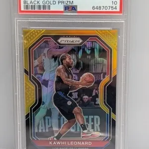 2020 Prizm Kawhi Leonard Black Gold Prizm /5 PSA10