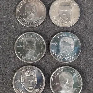 6 NHCPA 1996 greats coins
