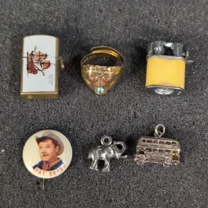 Gumball machine prizes, lighter, charms