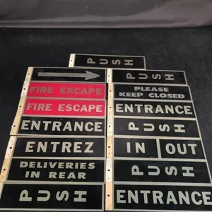 15 metal wall door 8 x 2 signs