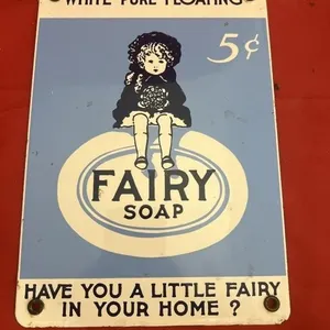 Porcelain Sign Single Sided "Fairy Soap"