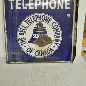 Vintage sign Bell Telephone company