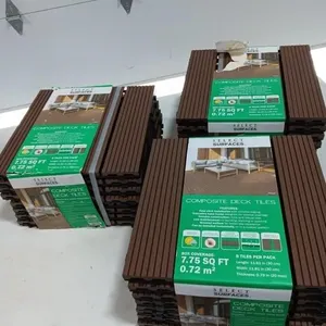 Select Surfaces composite deck tiles, 3 packsges,
