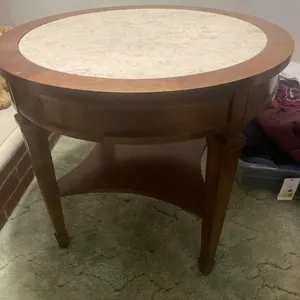 Circular end table
