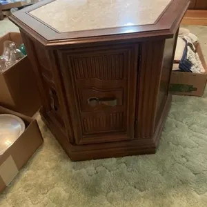 Octagon end table