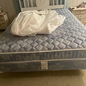 Queen size bed - mattress, boxspring, frame with