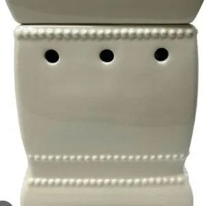 NIB Scentsy Wax Bar Warmer Beaded White DIY Do It