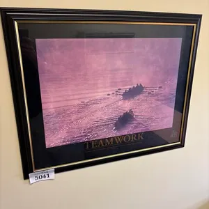 Framed 'Teamwork' Picture