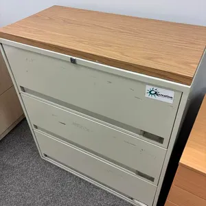 Locking File Cabinet w/ Wood Top