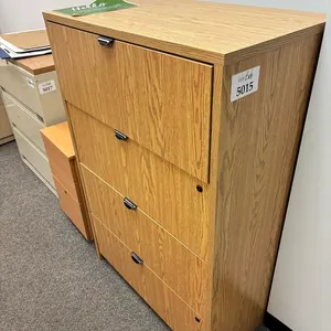 Locking Wooden File Cabinet