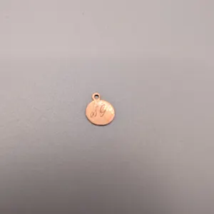 14 Karat Gold Engraved Pendant