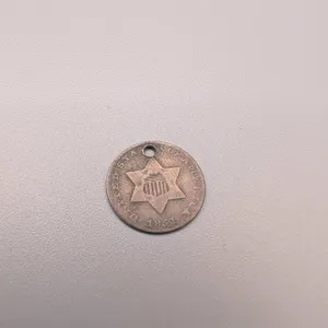 1851 United States Three Cent small star Silver Coin