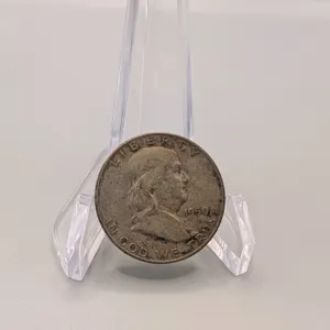 1950 D Franklin Silver Half Dollar