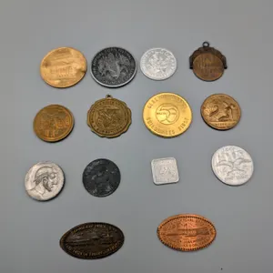 Lot of 14 Assorted Tokens, Medallions, and Souvenir Coins
