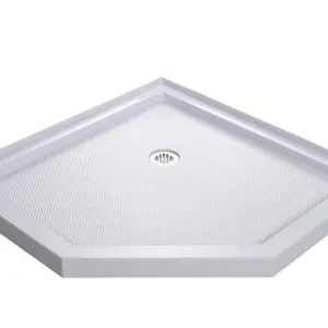 NEW- DreamLine SlimLine 38" x 38" Neo-Angle Shower Base with Corner Drain