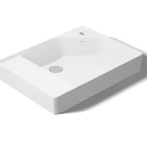 New - KOHLER Spacity 24-in x 18-in White Fire Clay Single Sink Single Hole Faucet Mount Bathroom Vanity Top