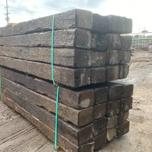 (32) Very Hard To Find Hard Wood Premium Reclaimed Solid Railroad Ties, Hight Quality 9-Ft