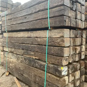 (48) Very Hard To Find Hard Wood Premium Reclaimed Solid Railroad Ties, Hight Quality 9-Ft