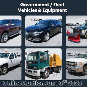 Don't Miss Out on the Government / Fleet Vehicles & Equipment Auction