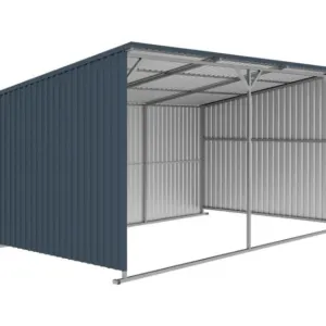 New SD Lanch SDLGM1220F Livestock Metal Shed, 12' x 20'