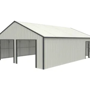 New SD Lanch SDLC2533FT Double Garage Metal Shed, 25' x 33'