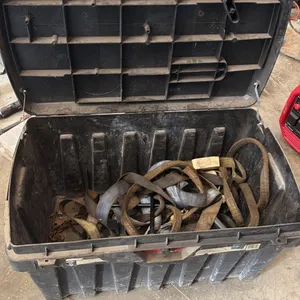 Black Storage Container with Straps