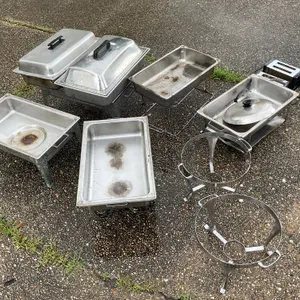CHAFING PLATTERS *4 BASES* 9 PANS * OTHER SMALL KITCHEN