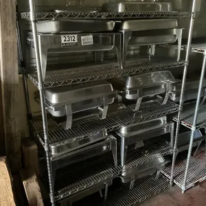 CHAFING TRAY HOT PLATES QTY (8), SHELF INCLUDED