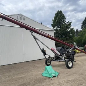 SAKUNDIAK HD8-1200 Grain Auger w/ Hyd. Tracked Mover & Custom Built Seat