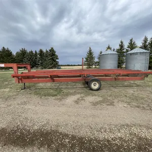 MUMBY Self Unloading Gooseneck Bale Trailer, Hauls (10) 1,400 LB. Round Bales