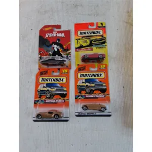 (3) Matchbox Toy Cars and (1) Marvel Hot Wheels Spider Man Car