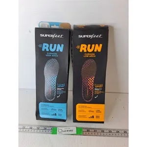 (2) Pairs of Superfeet Low/High Arch Insoles