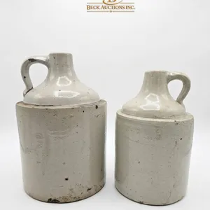 Two Stoneware Jugs, 10 and 11 Inches High