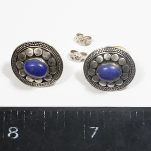 PAIR OF STUD EARRINGS STAMPED 925