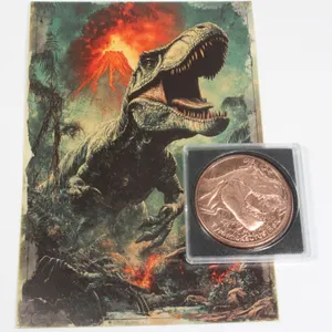 1 OZ TYRANNOSAURUS REX COPPER COIN